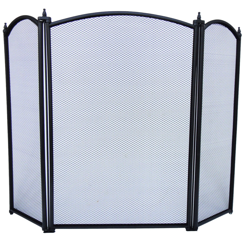 Marlow Home Co. Kamingitter mit 3 Paneelen aus Gusseisen & Bewertungen